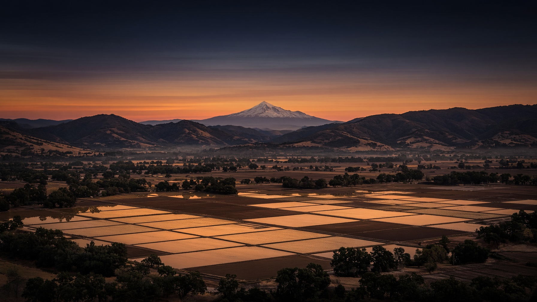 Northern California agricultural valley