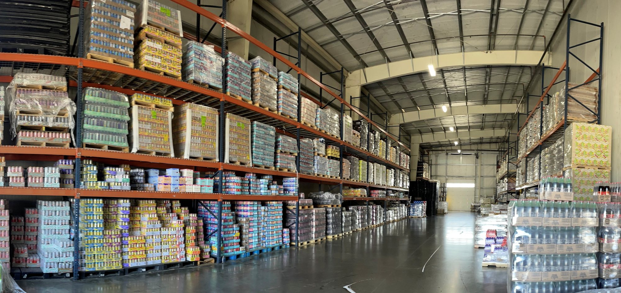 Interior of the Superior Products warehouse in Willows